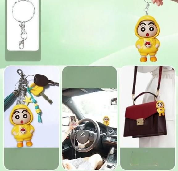 Shinchan Happy Hoodie Keychain