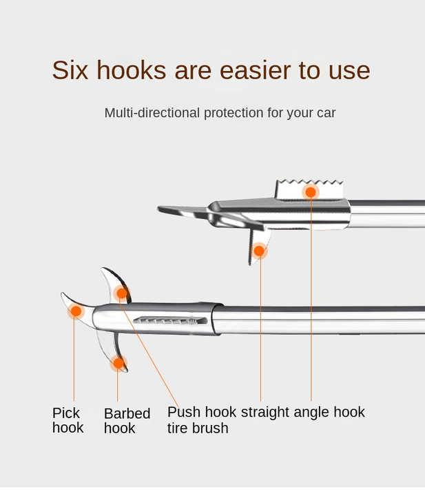 TreadHead® 2-in-1 Tire Cleaning & Stone Removal Tool – Heavy-Duty Ergonomic Grip, Detachable Head, Multipurpose for Car & Bike Tire Care