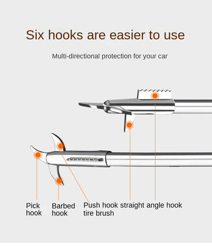 TreadHead® 2-in-1 Tire Cleaning & Stone Removal Tool – Heavy-Duty Ergonomic Grip, Detachable Head, Multipurpose for Car & Bike Tire Care